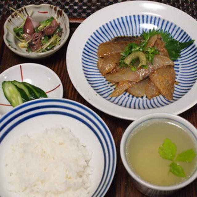 我が家流！鯛の胡麻ダレ醤油茶漬け定食