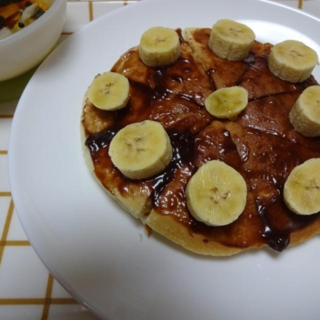 チョコケーキのようなホットケーキ