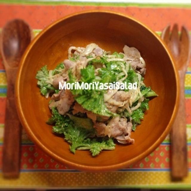 トロリ茹で豚と たっぷり野菜の温サラダ