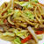 春野菜の焼きうどん＜お出汁の風味豊かな醤油味＞