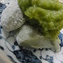 みなとみらいの花火を見たよ〜　その２　〜抹茶餅のずんだあん載せ〜