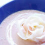 雪の華をイメージして作った料理 ～マッシュルームスープと餃子の皮で作ったバラのラビオリの作り方レシピ