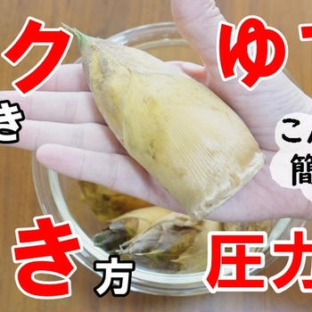 電気圧力鍋クッキングプロで筍（タケノコ）の簡単アク抜き/ゆで時間は通常の1/3で時短に！