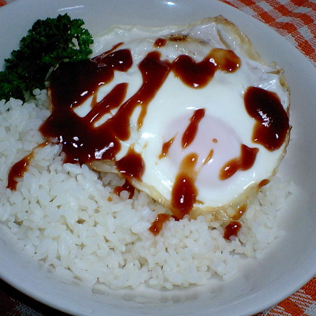 肉なしロコモコ丼