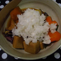 揚げ野菜の甘酢煮