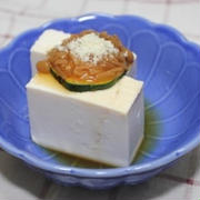 簡単すぎてごめんなさい！なめ茸冷奴　へへ