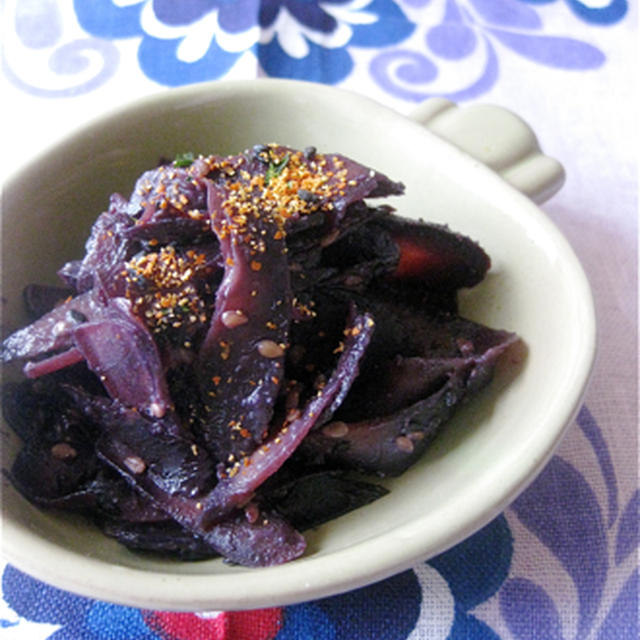 紫にんじんの味噌きんぴら By きー さん レシピブログ 料理ブログのレシピ満載