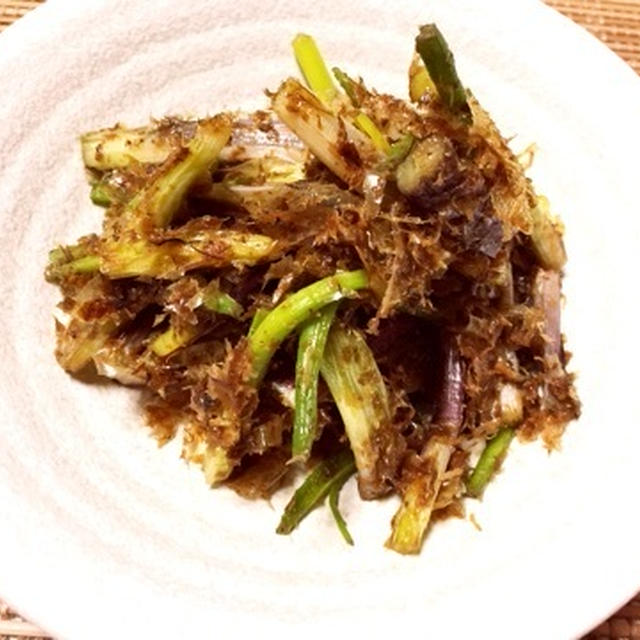 らっきょう茎のおかか炒め By 島じかんさん レシピブログ 料理ブログのレシピ満載