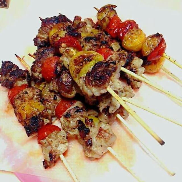 「豚肉のトマト串」