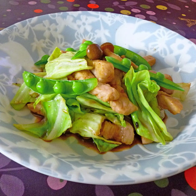 豚肉とキャベツの甘味噌炒め