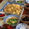 ◆麻婆豆腐とニラ玉♪～自家製納豆作り♪