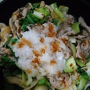 低糖質☆糖質制限☆チンゲンサイと豚肉みぞれ炒め