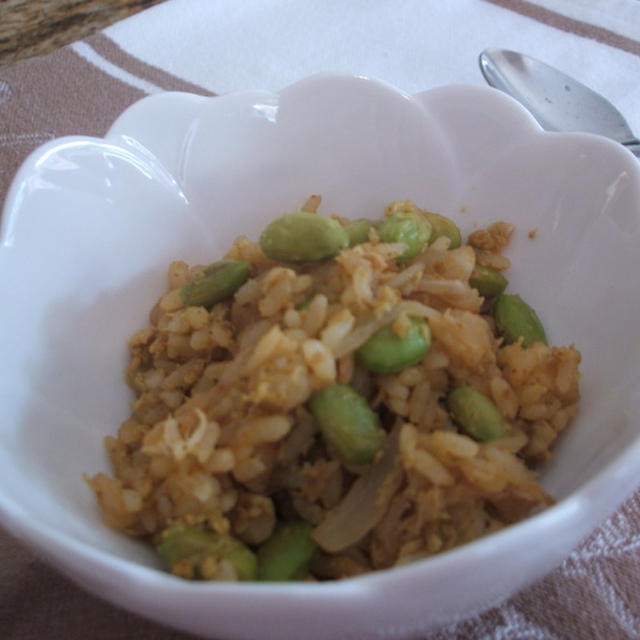 スパイシー☆枝豆チャーハン