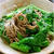 わさび菜の炒め蕎麦