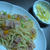 ベーコンと枝豆と人参のパスタ