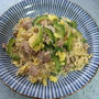 ゴーヤとそうめんのチャンプル