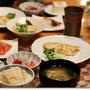 筍ごはん& 筍とアスパラガスの塩麹和えで 和定食♪