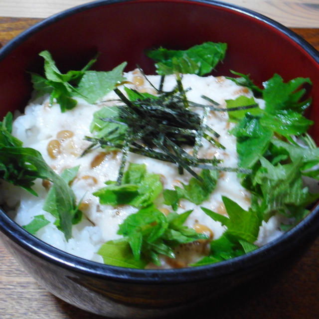 とろろ納豆丼