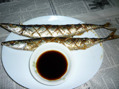 美味しい秋刀魚の塩焼き