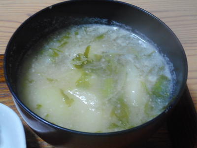 かぶと水菜のみそ汁