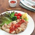 鶏もも肉のハーブソテー☆トマトガーリックソース by kaana57さん