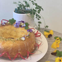 今日のおやつはハンドブレンダー使用でお手軽に柚子のリングケーキ～♪♪