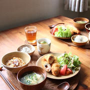 ささみの明太しそチーズ巻き と のどぐろの炊き込みごはん。