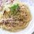 いわし缶、ザー塩にんにくパスタ