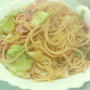 ささっとお手軽　キャベツとベーコンのパスタ