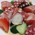 タコとトマトの中華マヨサラダ
