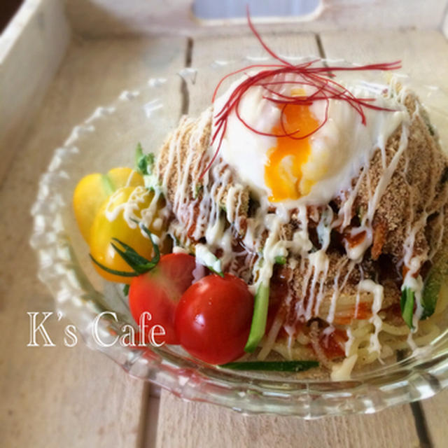 キムチの素とこんにゃく麺で！ズボラお一人様あかん飯♡冷麺