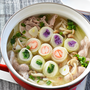 創味シャンタンで激うま！彩りくるくる白菜巻き鍋♪