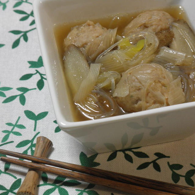 春雨と肉団子のあったか汁☆