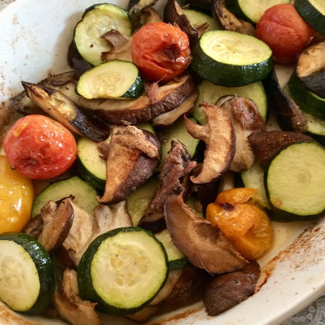 夏野菜のオーブン焼きアンチョビー風味 By Kayさん レシピブログ 料理ブログのレシピ満載
