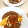 カレーアレンジ・・ターメリックライスでフワフワオムライス・レッスンはバスクチーズケーキ