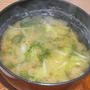白菜と水菜のみそ汁