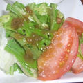 水菜とレタスのグリーンサラダ