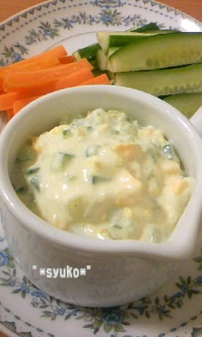 野菜ステックやトーストに☆ヨーグルトのタルタル風