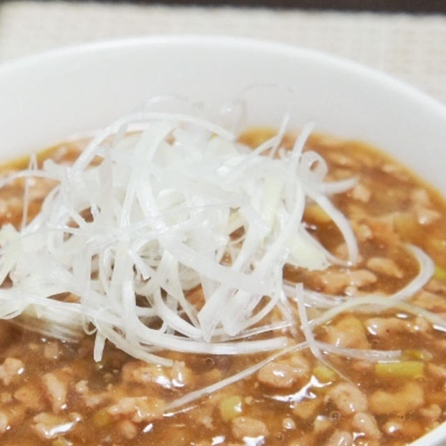 宿題。～挽き肉の中華風あんかけ丼～