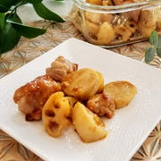 鶏と里芋の味噌炒め