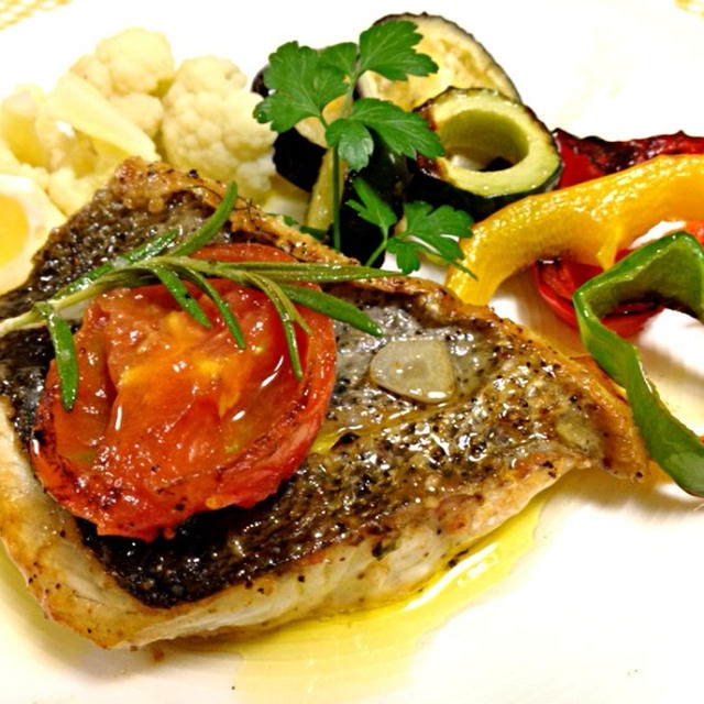 釣魚料理 スズキの香草焼と野菜のグリル By Shinnrikoさん レシピブログ 料理ブログのレシピ満載