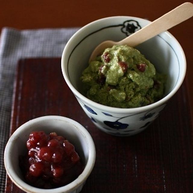 チョッパーで簡単 抹茶と小豆のお豆腐アイス By Yukariさん レシピブログ 料理ブログのレシピ満載