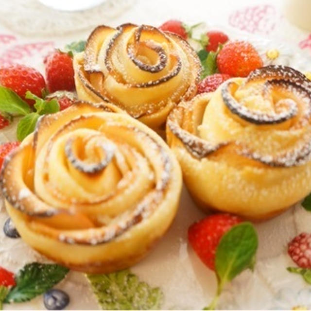 薔薇のりんごパイ By Meruさん レシピブログ 料理ブログのレシピ満載