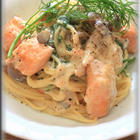 クリームソースパスタ