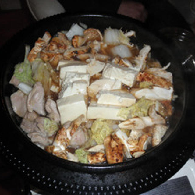 松茸いっぱいの鶏すき焼き鍋