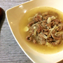 飲み干す一滴。砂肝と白髪ねぎの白湯風柚子胡椒スープ。（糖質4.4g）