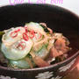 胡瓜とわかめの中華風和え物♪