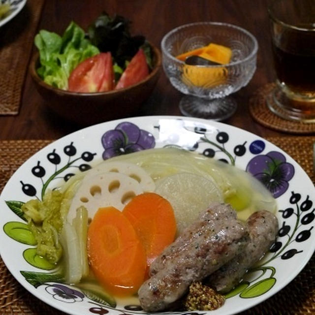 手作りの粗びきソーセージと冬野菜でポトフ By Miyukiさん レシピブログ 料理ブログのレシピ満載