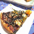 さんまの蒲焼缶で山葵クリーム米粉ピザ
