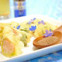 花ズッキーニの海老詰めフリット 〜花椒塩添え〜